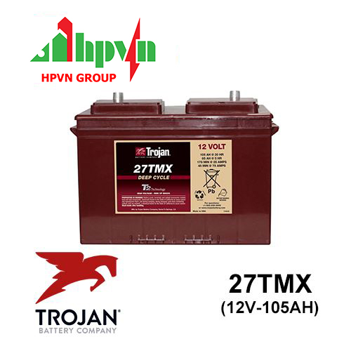 Ắc Quy Trojan 27TMX (12V-105Ah)